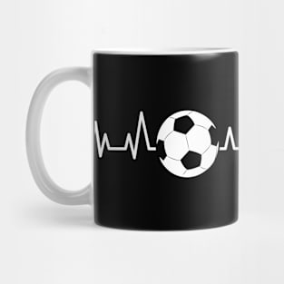 Heartbeat Pulse - Football / Soccer Mug